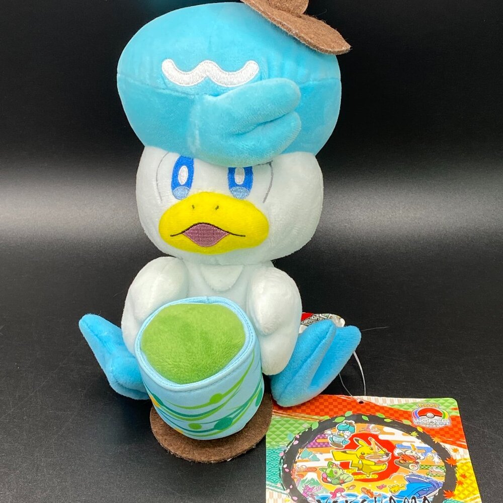 Pokemon WCS 2023 Quaxly Green Tea Plush Doll Yokohama Japan Limited Edition NWT